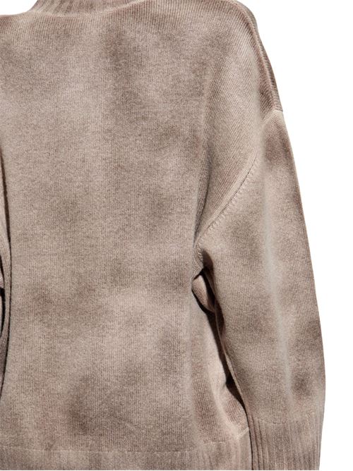 Camel laminated sweatshirt THE ATTICO | 250WCK00107215